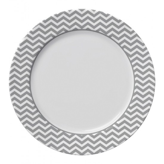 Prato Raso 25cm Paris Porcelana Germer